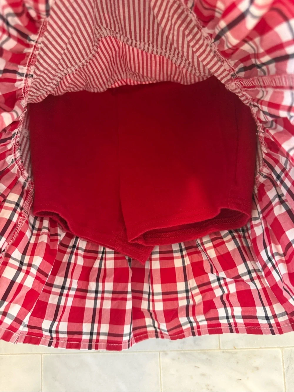 NWOT Gymboree ruffle patriotic skirt (built-in under shorts) Fourth of July